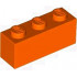BRICK 1X3: {червеникаво-оранжев}