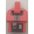 Torso, Modified Long with Folded Arms with Pixelated Black, Dark Bluish Gray, Light Bluish Gray and Reddish Brown Minecraft Mason Villager Pattern: {ярко червен}