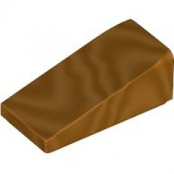 ROOF TILE 1X2X2/3, NO. 53: {топло златист, лакиран}