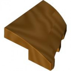 PLATE 2X2X2/3, HALF BOW, LEFT, NO. 3: {топло златист, лакиран}