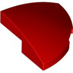 BRICK, 2X2X2/3, 1/4 SPHERE, W/ CUTOUT: {ярко червен}