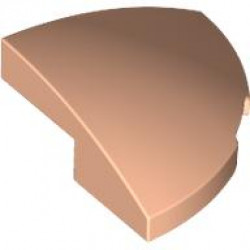 BRICK, 2X2X2/3, 1/4 SPHERE, W/ CUTOUT: {светло нуга}