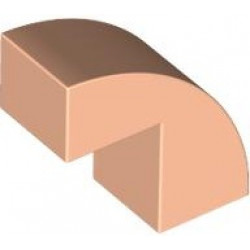 BRICK 1X2X1 2/3, BOW W/ CUTOUT, NO. 1: {светло нуга}