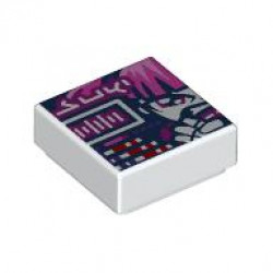 FLAT TILE 1X1, NO. 337: {бял}