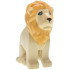 Cat, Large (Lion) with Molded Ochre Yellow Mane and Printed Bright Light Blue Eyes, Reddish Brown Nose, Black Nostrils Pattern (Wicked Cowardly Lion): {тухлено жълт}