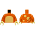 Torso with Bright Light Yellow Stomach, Tail and Spots on Back Pattern / Orange Arms / Bright Light Yellow Hands: {ярко оранжев}