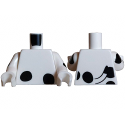 Torso with Black Dalmatian Spots and Tail Pattern / White Arms with Black Dalmatian Spots / White Hands: {бял}