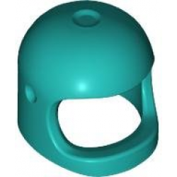 MINI HELMET, NO. 243: {ярко синьо-зелен}