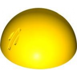 Technic Panel Dome 5 x 5 with Axle Holes: {ярко жълт}