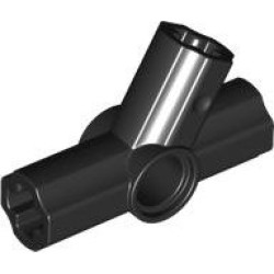Technic, Axle and Pin Connector Angled Triple - 60 / 120 / 180 degrees: {черен}