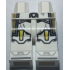 Hips and Legs with SW Clone Trooper Armor, Light Bluish Gray Markings and Straps, Dark Tan Kama and Yellow Knee Pads Pattern: {бял}