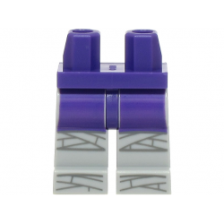 Hips and Light Bluish Gray Legs with Dark Purple Dress End and Dark Bluish Gray Wrappings Pattern: {светло виолетов}