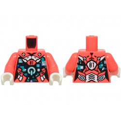 MINI UPPER PART, NO. 7605: {пъстро коралов}