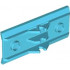 Vehicle, Spoiler / Plow Blade 6 x 3 with Hinge: {умерено небесносин}