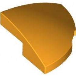 BRICK, 2X2X2/3, 1/4 SPHERE, W/ CUTOUT: {огнено жълто-оранжев}
