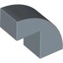 BRICK 1X2X1 2/3, BOW W/ CUTOUT, NO. 1: {пясъчно син}