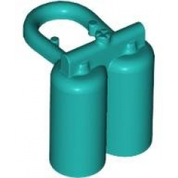MINI OXYGEN BOTTLES: {ярко синьо-зелен}