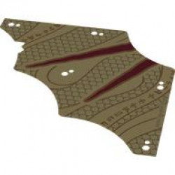 PUNCHED TEXTILE ELEMENT, NO. 26: {тухлено жълт}