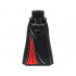 Mini Doll Hips and Skirt Full Length with Red Inset and Dark Silver Lines Pattern - Thin Hinge: {черен}