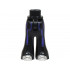 Mini Doll Hips and Trousers Bell-Bottoms with Dark Purple Pockets Outlines and Belt Ends, Silver Shoes with Laces Pattern - Thin Hinge: {черен}
