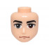 Mini Doll, Head Friends Male Large with Black Eyebrows, Reddish Brown and Dark Bluish Gray Eyes, Reddish Brown Chin Dimple and Mouth, Slight Frown Pattern: {светло нуга}