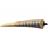 Dinosaur Tail Tyrannosaurus rex / Brachiosaurus with Black Rotation Joint Pin and Dark Tan Top with Dark Bluish Gray Stripes Pattern: {тухлено жълт}