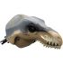 Dinosaur Head Tyrannosaurus rex with Dark Bluish Gray Top and Black Pin with Tan Teeth and Dark Tan Stripes Pattern: {пясъчно жълт}