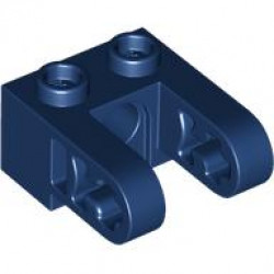 BRICK 2X1, DIA. 4.9 HOLE, W/ HALF BEAM: {земно син}