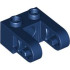 BRICK 2X1, DIA. 4.9 HOLE, W/ HALF BEAM: {земно син}