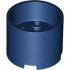 DESIGN ELEMENT 3X3X2,W/ CROSS HOLE,NO. 1: {земно син}