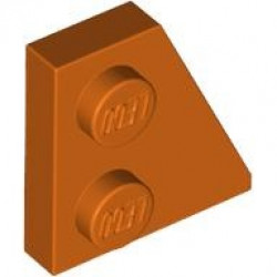 RIGHT PLATE 2x2 27DEG: {червеникаво-оранжев}