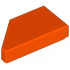 TILE 1X2, DEG. 45, CUT, RIGHT: {червеникаво-оранжев}