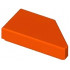 TILE 1X2, DEG. 45, CUT, LEFT: {червеникаво-оранжев}