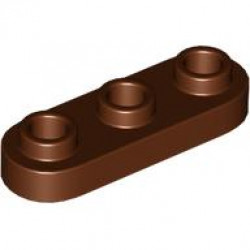 PLATE 1X3, ROUNDED, NO. 1: {червеникаво-кафяв}