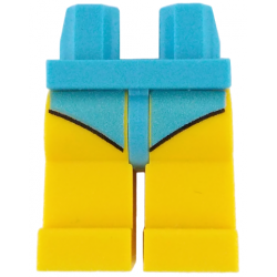 Hips and Yellow Legs with Medium Azure Leotard / Swimsuit Bottom Pattern: {умерено небесносин}