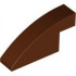 BRICK 1X4X1 2/3, OUTSIDE HALF BOW: {червеникаво-кафяв}
