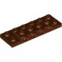 PLATE 2X6X2/3 W 4 HOR. KNOB: {червеникаво-кафяв}
