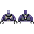 Torso Pixelated Dark Silver, Black, Bright Light Yellow, and Medium Lavender Armor Pattern / Dark Purple Arms / Black Hands: {светло виолетов}
