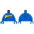 Torso Hoodie with Kangaroo Pocket and Yellow and Black Fabuland Logo Pattern / Blue Arms / Blue Hands: {ярко син}