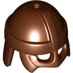 MINI HELMET, NO. 288: {червеникаво-кафяв}