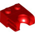 BRICK 1X2, W/ 10.2 BALL CUP, NO. 1: {ярко червен}
