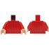 Torso Sweater with Dark Red Knit Pattern / Red Arms / Light Nougat Hands: {ярко червен}