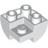 BRICK 2X2, INV. BOW, OUTSIDE CORNER: {бял}