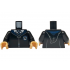 Torso Hogwarts Robe Clasped with Ravenclaw Crest, Sweater, Shirt and Tie Pattern / Black Arms / Medium Tan Hands: {черен}