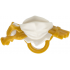 Minifigure Armor Shoulder Pads and Scarf with Molded Pearl Gold Dragon Head, Tail and Scabbard for 2 Katanas Pattern: {бял}