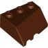 RIGHT ROOF TILE 3X3, DEG. 45/18/45: {червеникаво-кафяв}