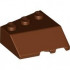 LEFT ROOF TILE 3X3, DEG. 45/18/45: {червеникаво-кафяв}
