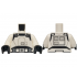 Torso SW Armor ISB, Belt with Dark Silver Pouches and Silver Buckle, Shoulder Belts with Buckles and Black Panel Pattern / White Arms / Black Hands: {бял}