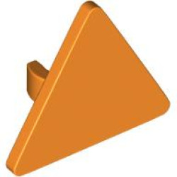 TRIANGULAR SIGN W. SNAP: {ярко оранжев}