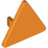 TRIANGULAR SIGN W. SNAP: {ярко оранжев}